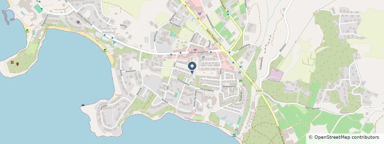 Map showing the location of Villa Yolo
